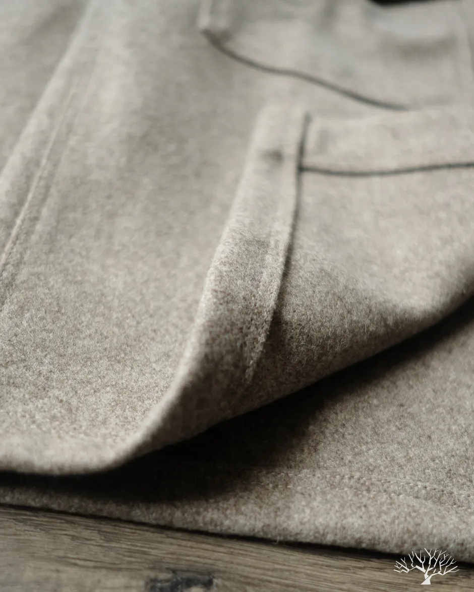 Skyline Overshirt - Oatmeal Melton