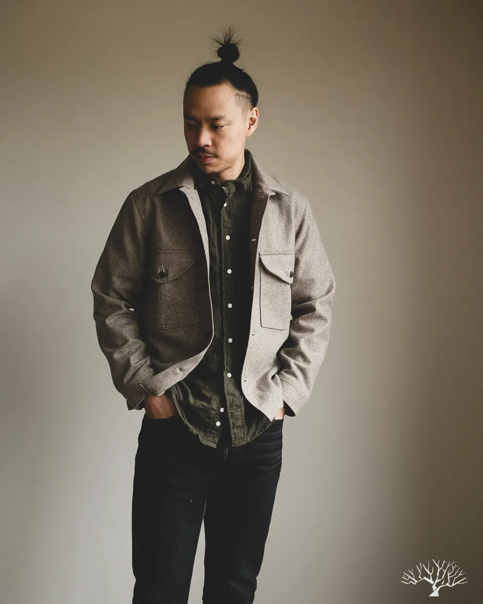 Skyline Overshirt - Oatmeal Melton
