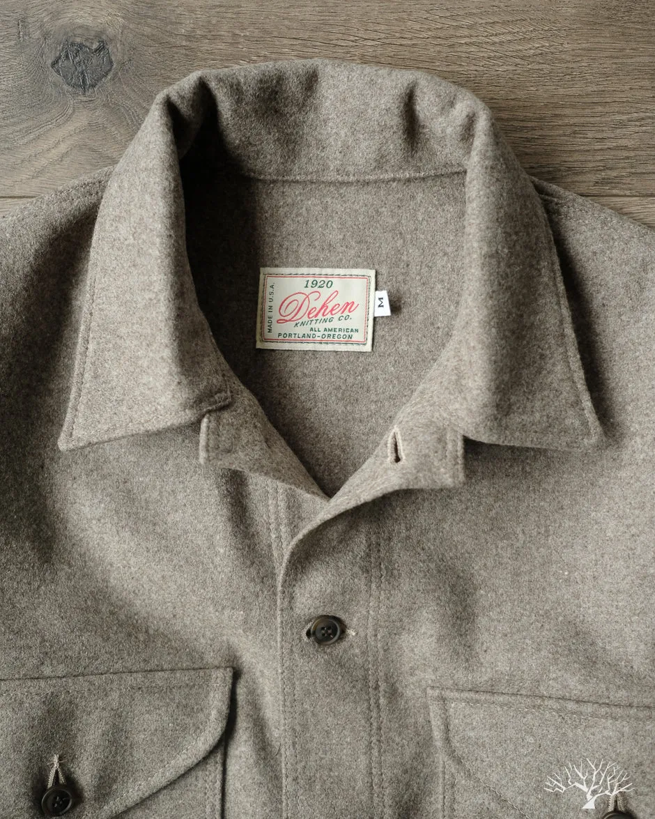 Skyline Overshirt - Oatmeal Melton