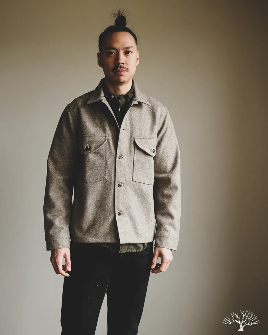 Skyline Overshirt - Oatmeal Melton