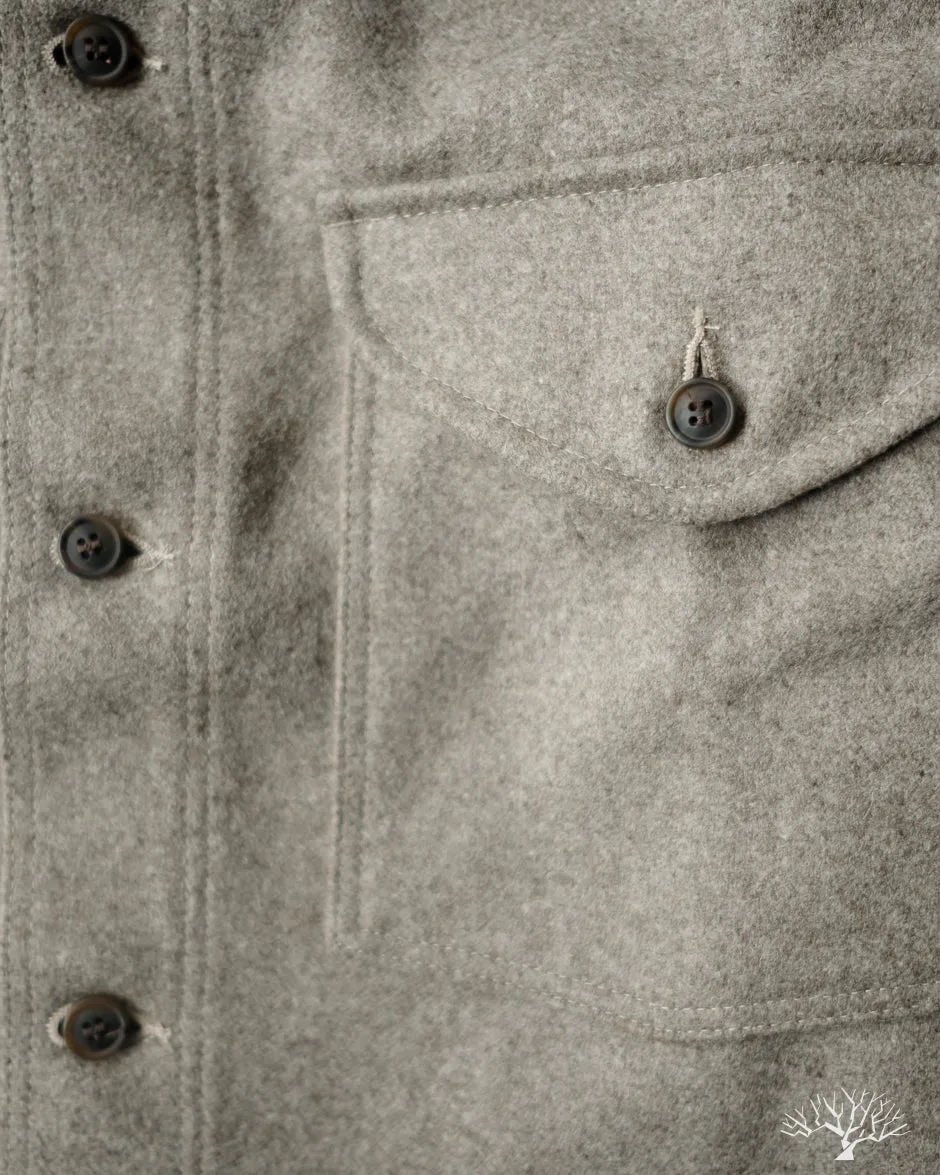Skyline Overshirt - Oatmeal Melton