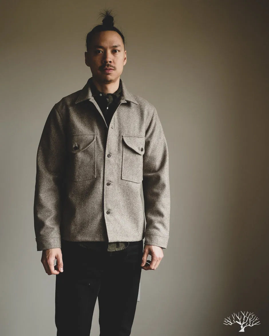 Skyline Overshirt - Oatmeal Melton