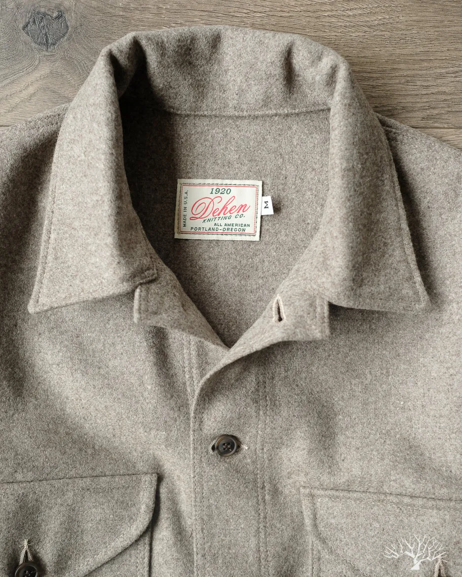 Skyline Overshirt - Oatmeal Melton