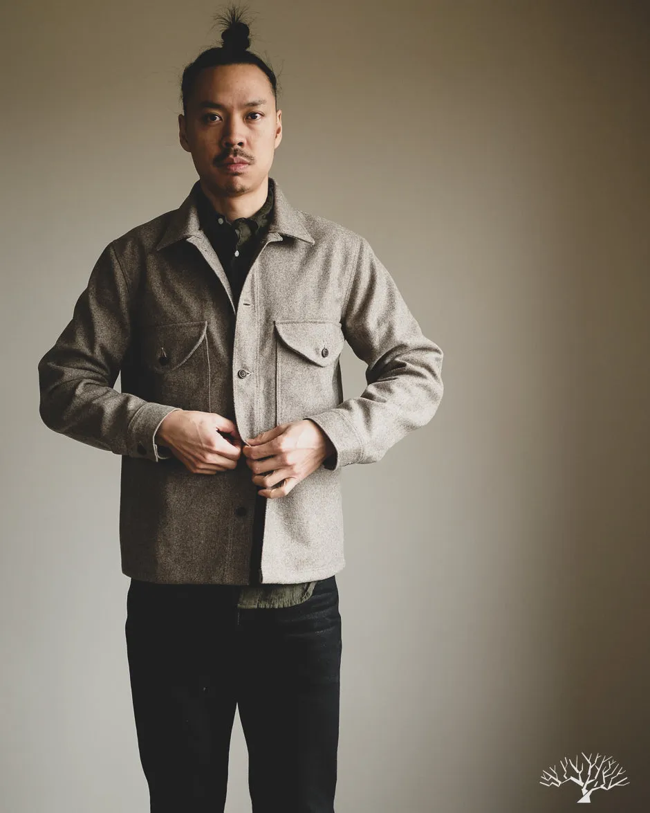 Skyline Overshirt - Oatmeal Melton