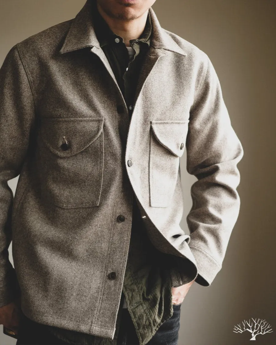 Skyline Overshirt - Oatmeal Melton