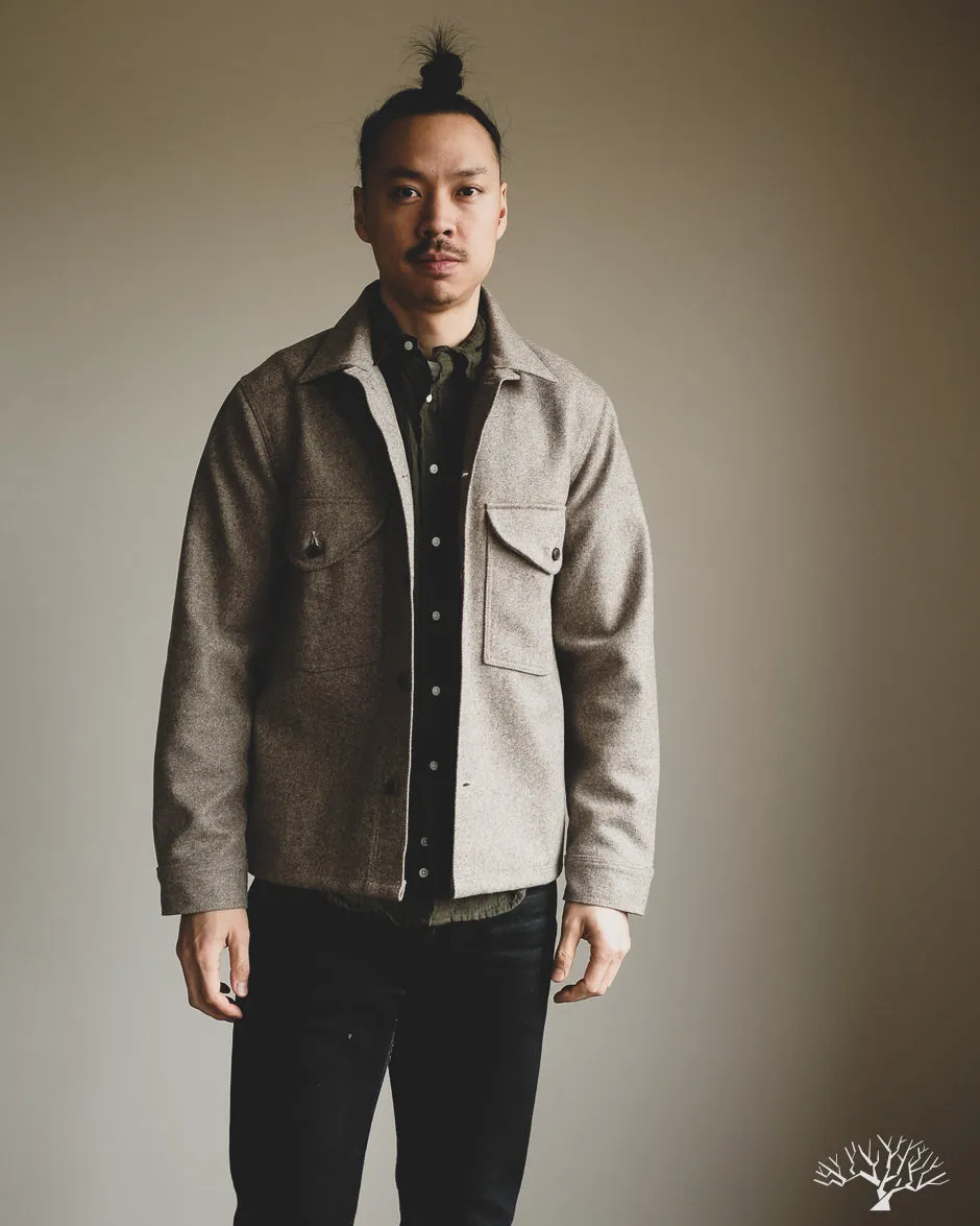 Skyline Overshirt - Oatmeal Melton