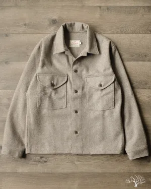Skyline Overshirt - Oatmeal Melton