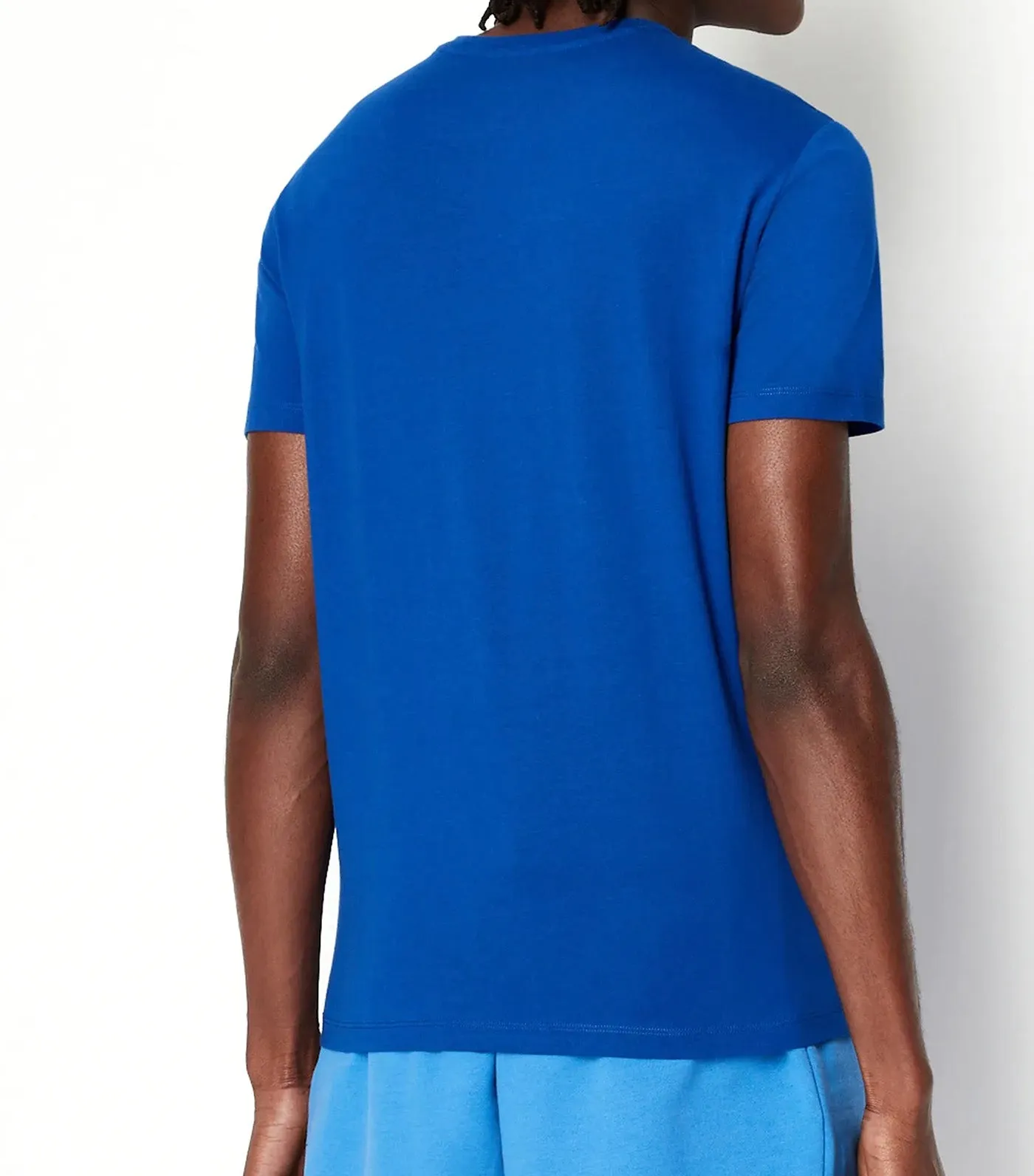 Slim Fit Jersey Cotton Crew Neck Multicolor Logo T-Shirt