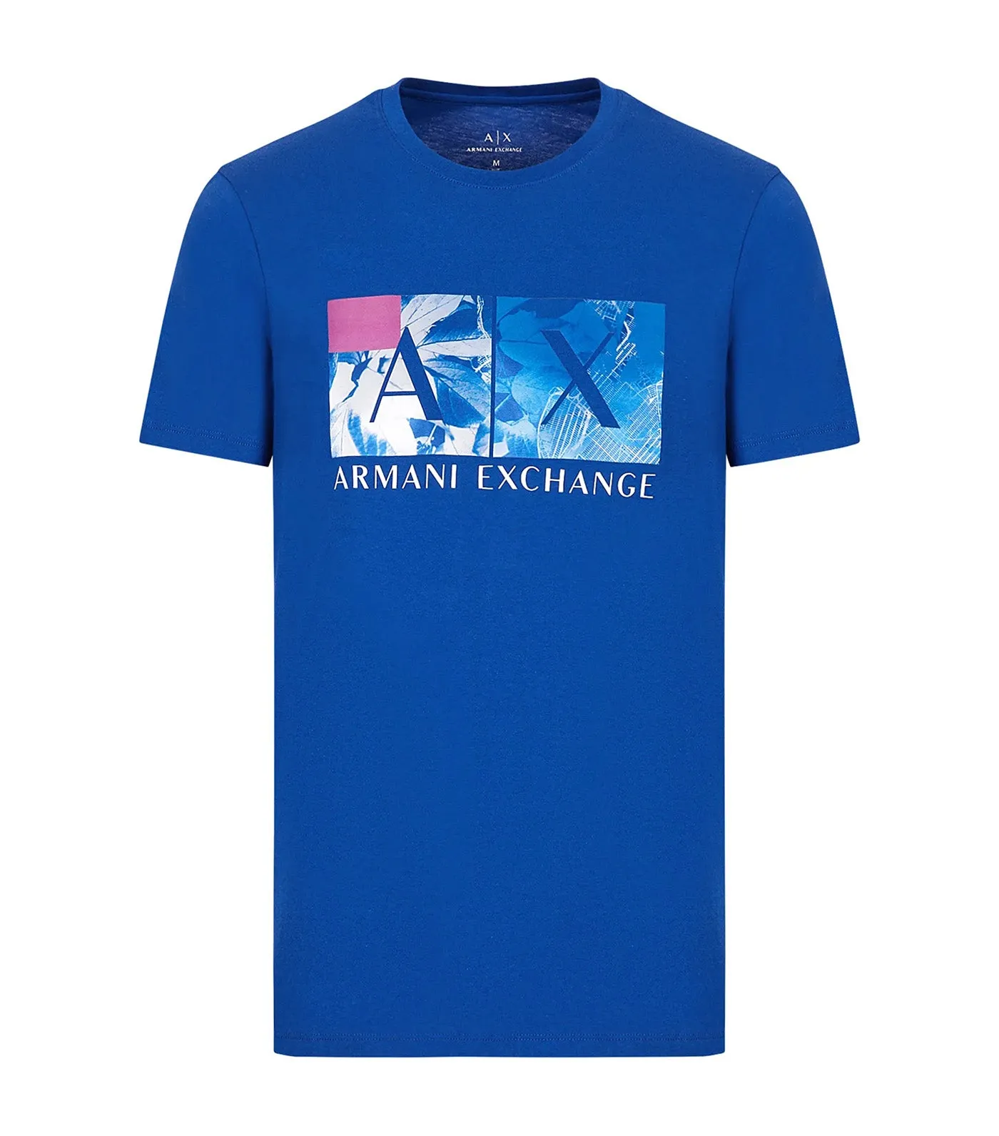 Slim Fit Jersey Cotton Crew Neck Multicolor Logo T-Shirt