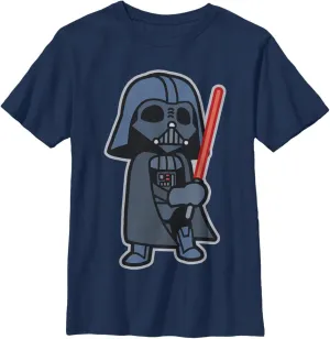 STAR WARS Boy's Darth Vader Cartoon T-Shirt