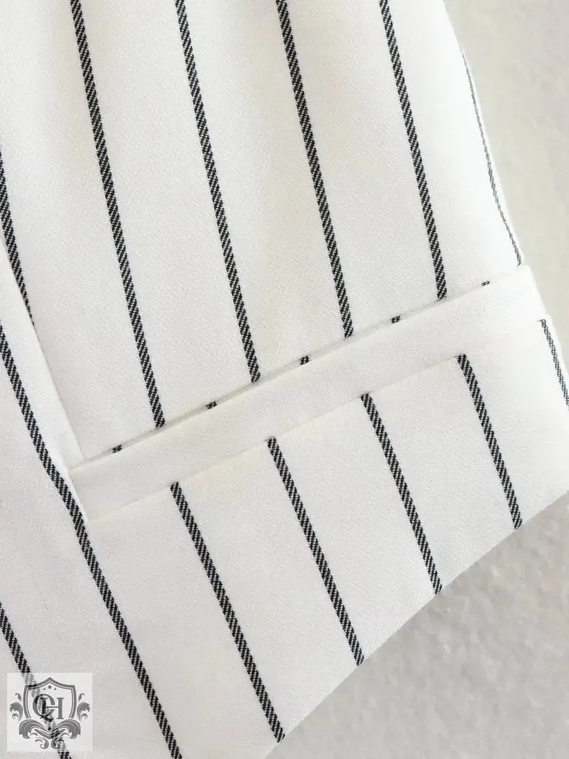 Striped V-Neck Vest