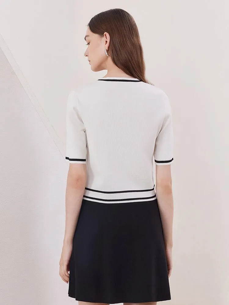 Tencel Short Sleeve Two-piece Suit