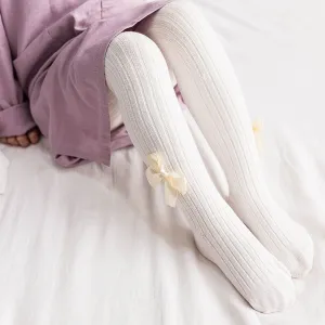 Toddler / Kid Girl Bowknot Stretchy  Solid Dancing Leggings