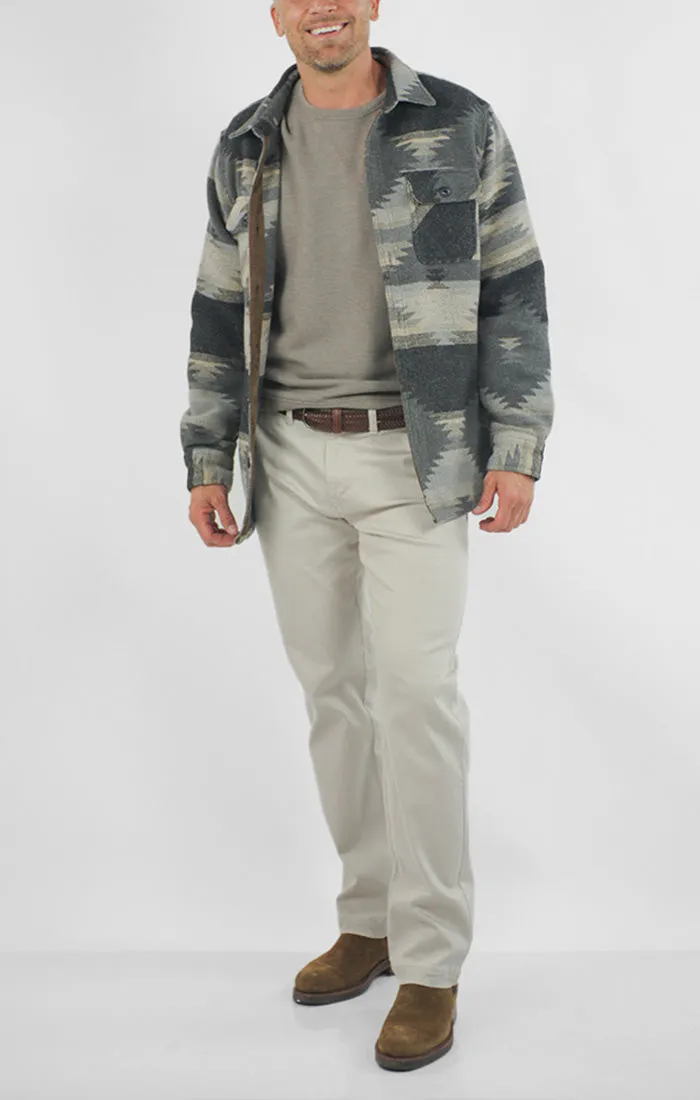 Unlined Wool Blend Overshirt