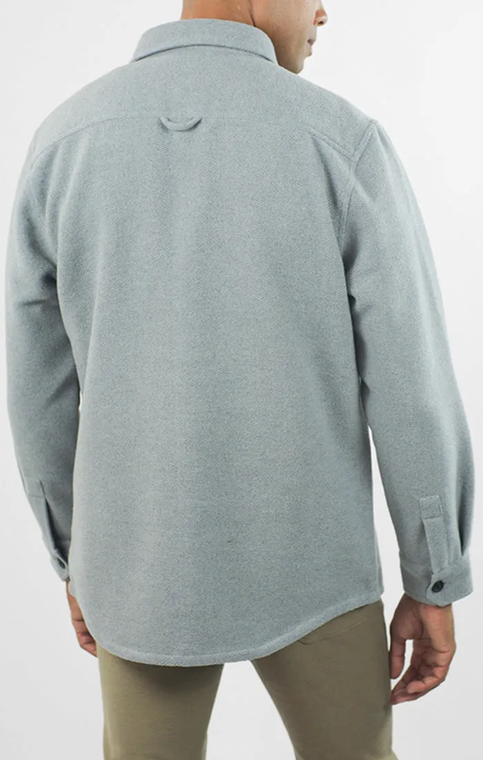 Unlined Wool Blend Overshirt