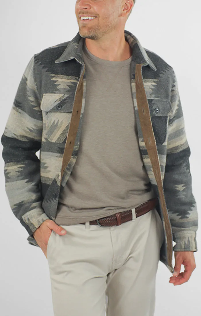 Unlined Wool Blend Overshirt