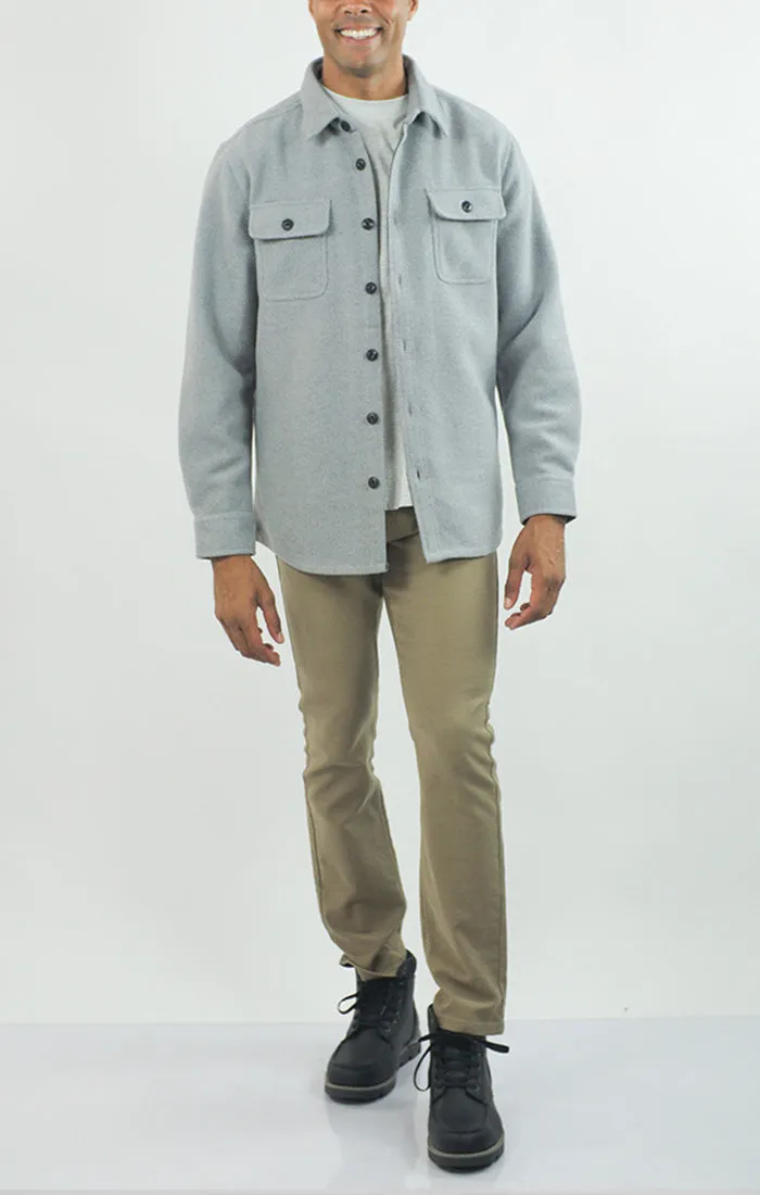 Unlined Wool Blend Overshirt