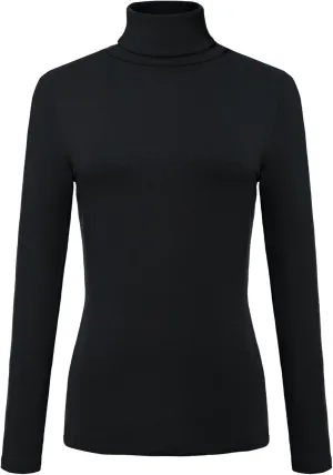 Urban CoCo Women's Long Sleeve Turtleneck Slim Fitted T Shirts Basic Stretch Tee Tops