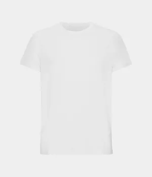 White crew neck bamboo T-shirt