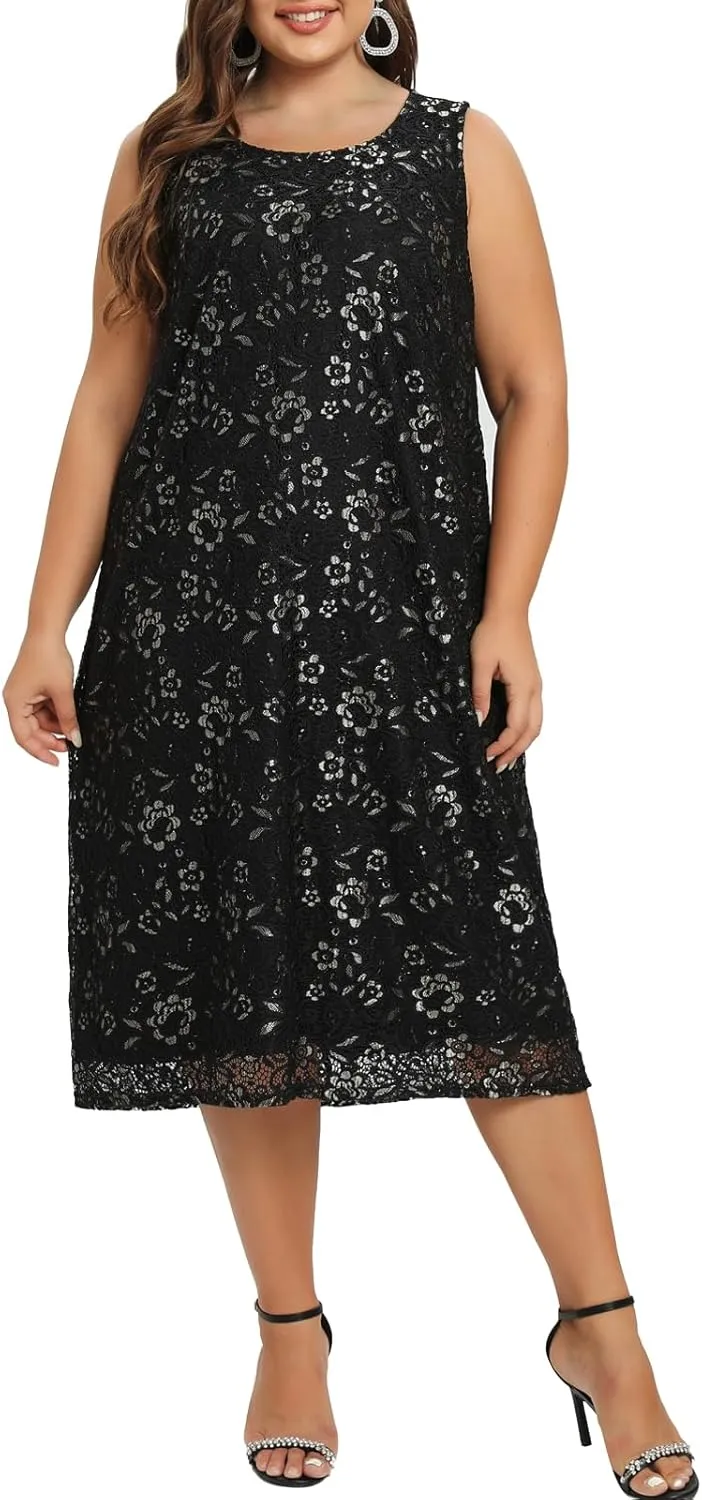 Women's Plus Size 2 Piece Mother of The Bride Dress Formal Evening Jacket Set Mother Gifts Special Occasion Party Dresses