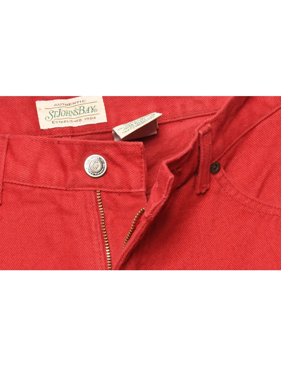 Zip Front Skinny Fit Jeans - W30 L35